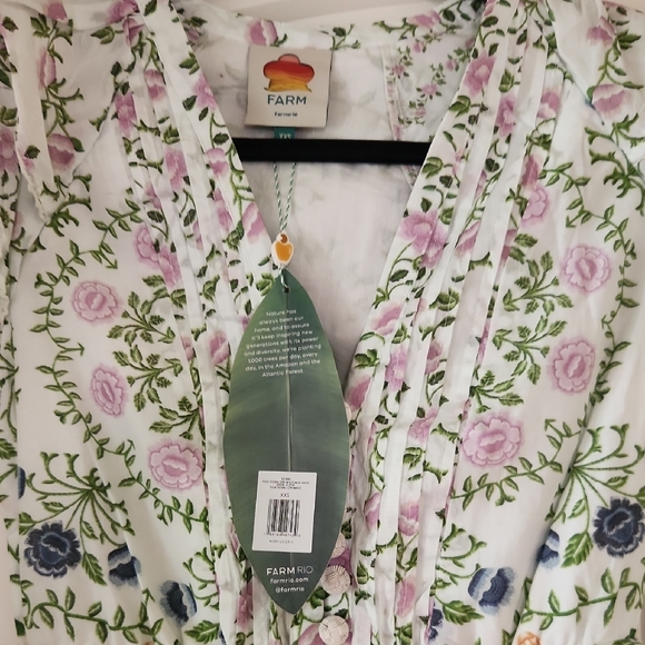 FARM Rio Floral Print Dress with Ruffle Details - Picture 4 of 5